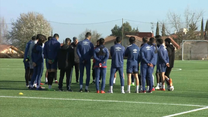 Foto entrenamiento del Cacereño