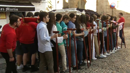 Ensayo de la Semana Santa en Cáceres