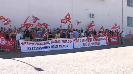 Protesta de los trabajadores de Ba Glass