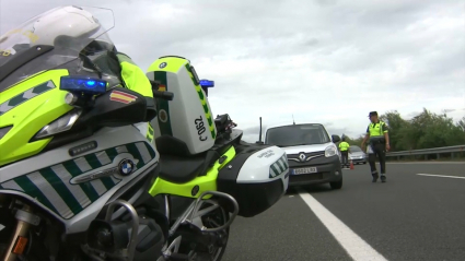 Control de velocidad esta tarde en la A-58 a la altura de Cáceres