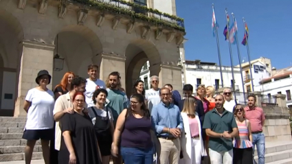 Banderas LGTBI en Cáceres