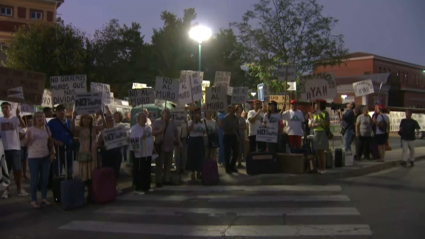 Protesta de 'No al muro' en Navalmoral