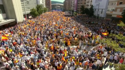 Manifestación contra la amnistía