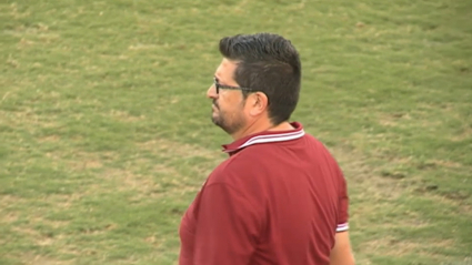 Iñaki Alonso cuando era entrenador del Lorca