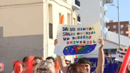 Marcha en Plasencia por el Día de la Salud Mental