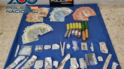 Droga y dinero intervenidos