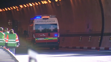 Simulacro en el túnel de Miravete