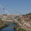 Obras del nuevo puente de Alcántara