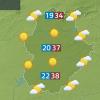 Mapa de previsión del 28 de agosto