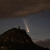 El llamado cometa del siglo visto desde Alange