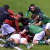 Los jugadores del Gévora celebran su gol ante el Betis