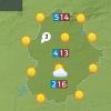 Mapa de previsión del lunes 23 de diciembre