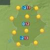 Mapa de previsión del martes 14 de enero