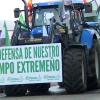 Tractorada contra la inclusión de Talarrubias en la Reserva de la Biosfera convocada por Apag Extremadura Asaja