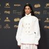 La actriz Carolina Yuste posa en la alfombra roja de la 39º edición de los Premios Goya