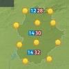 Mapa de previsión del domingo 25 de mayo