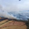 Declarado el nivel 1 de peligrosidad en un incendio forestal entre Don Benito y Manchita