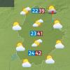 Mapa de previsión del lunes 30 de junio