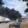 Incendio en el polígono El Prado de Mérida