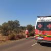 Evacuada una mujer por inhalación de humo en el incendio de Badajoz