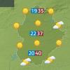 Mapa de previsión del miércoles 30 de julio