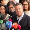 El presidente de Castilla-La Mancha, Emiliano García-Page, a su llegada a la reunión del Comité Federal del PSOE