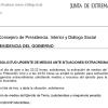 Carta enviada por Bautista al Gobierno