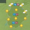 Mapa de previsión del miércoles 20 de agosto