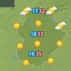 Mapa de previsión del jueves 21 de agosto