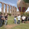 Paseo en globo sobre el Acueducto de los Milagros en Mérida