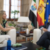 Imagen que ha publicado la presidenta de la Junta de Extremadura para trasladar sus condolencias