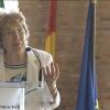 Sofia Corradi recibe el Premio Europeo Carlos V en Yusta, en el año 2016