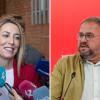 María Guardiola y Antonio Rodríguez Osuna durante actos de este lunes 3 de noviembre