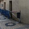 Reabre la calle Moreno Zancudo, de Badajoz, que había estado cortada tras el derrumbe de parte de la cornisa de un edificio vacío