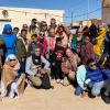 Una delegación del equipo NUR Saharaui Extremadura en los campamentos de refugiados del Sáhara
