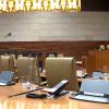 Interior de la Asamblea de Extremadura, vacía