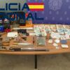Material intervenido durante la operación llevada a cabo por la Policía Nacional en Plasencia