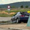 Accidente en la N-430 tras la salida de vía de un vehículo