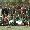 El Sport Extremadura celebra la victoria y el ascenso logrado a Primera Federación
