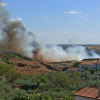 Imagen del incendio en Cañaveral