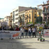 Protesta de los sectores relacionados con las ferias realizada frente al Ayuntamiento de Badajoz