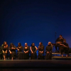 Las artistas flamencas durante un momento del espectáculo solidario