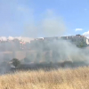 Incendio de pastos en Cáceres