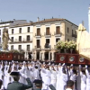 Encuentro del Cristo Resucitado y la Virgen de la Alegría en Cáceres