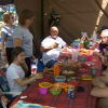 Un grupo de vecinos de Guareña celebran su 'jira'