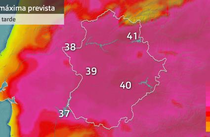 Temperatura máxima prevista para hoy viernes 5 de julio