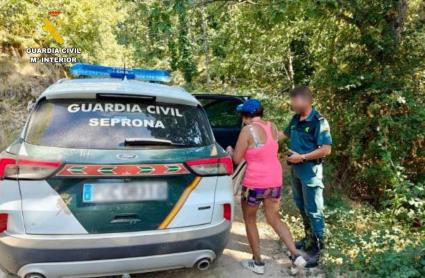 Rescate de una senderista en Hervás