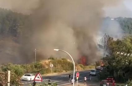 Incendio en Perales del Puerto