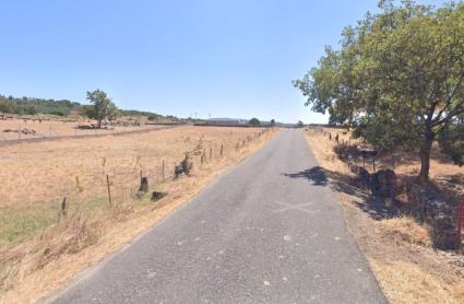 Carretera que une Eljas y Valverde del Fresno