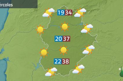 Mapa de previsión del 28 de agosto